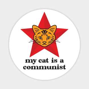 Ginger Cat My Cat Is A Communist Magnet